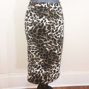 VENUS LEPOARD PRINT SKIRT